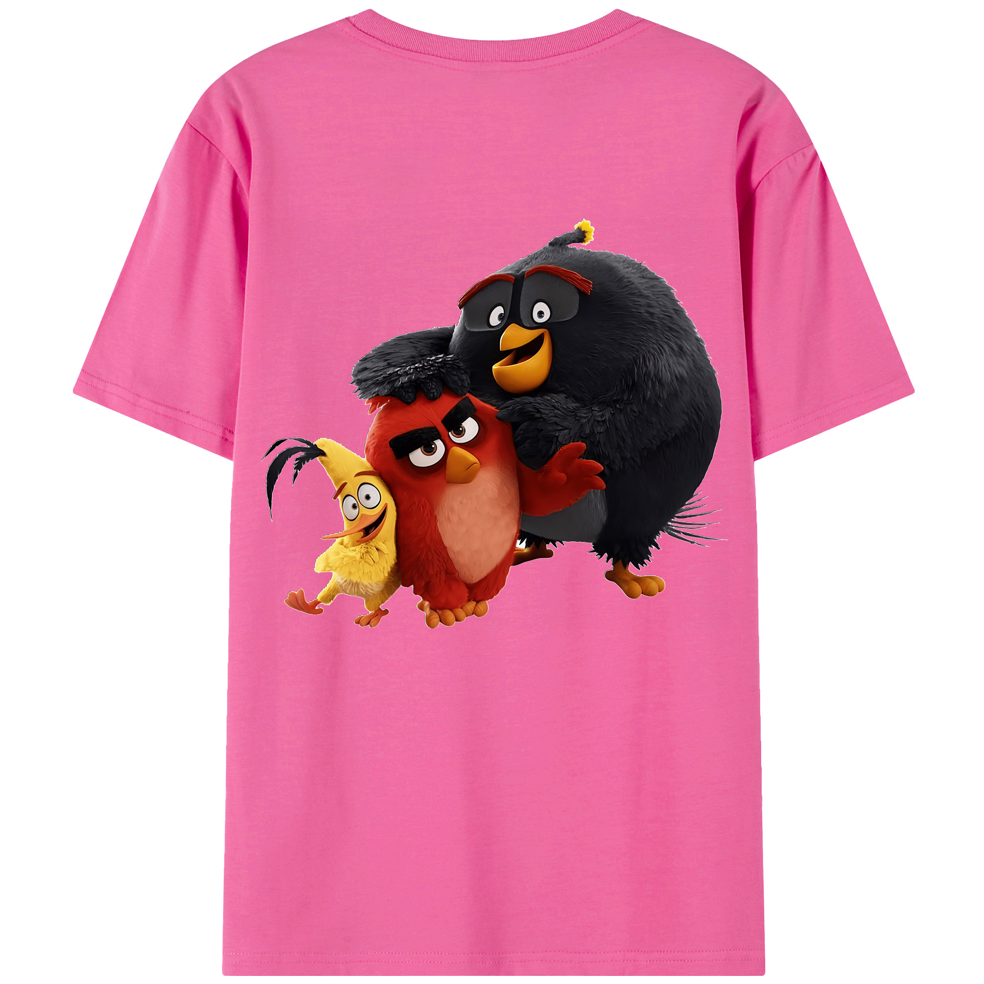 （画像用） Angry Birds アングリーバード レディース半袖Tシャツ(バックプリント)